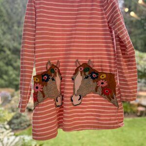 Mini Boden Applique Horses Tunic